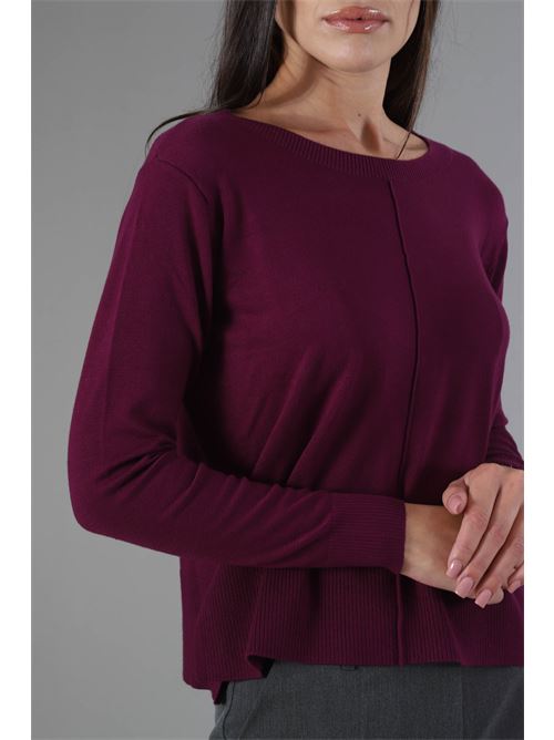Maglia in viscosa Maida Mila Milano | M1091MELANZANA